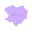 Kharkiv_Blau.stl Ukraine Karte / Ukraine Map