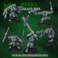 feralsalltitle.png STL file Feral Orcs・3D printing idea to download