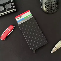 img_4090.webp STL file Pop-Up Wallet (Print-in-Place)・3D print design to download