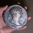 P1017030.jpg Emperor Trajan antique denarius (Ø10.5cm)