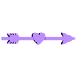 heart_arrow.stl Free STL file Bow and Arrow - Shoot an arrow / Valentines Day Heart Arrow up to 5 metres!・Design to download and 3D print
