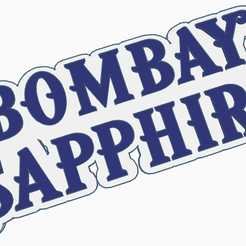 bombat.png STL file Bombay Sapphire Gin, Various forms・3D printing template to download