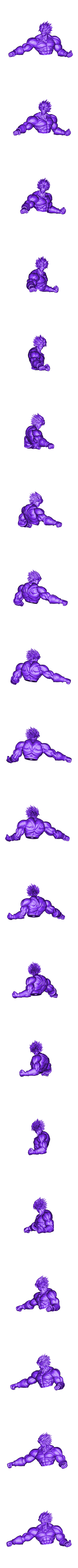 Body.stl STL file Broly Bust - Dragonball FighterZ・3D printing template to download, Bstar3Dart