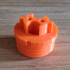 20220130_134118_export_03.jpg Archivo STL Reducción del limitador de aire de la máscara de gas/respirador para rosca estándar OTAN de 40 mm・Modelo de impresión 3D para descargar
