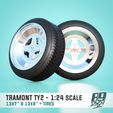 1.jpg Tramont TY2 13x7 & 13x8 inch - wheels for scale model cars 1:24 with stretched tires