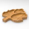 untitled.138.jpg Leaf Serving Tray, Cnc Cut 3D Model File For CNC Router Engraver, Plate Carving Machine, Relief, serving tray Artcam, Aspire, VCarve, Cutt3D