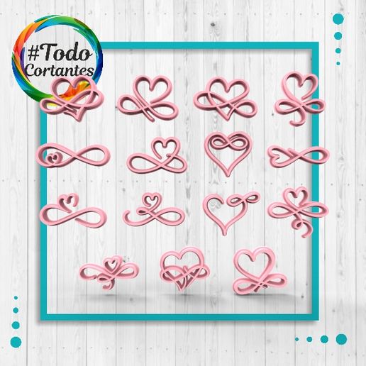 Stamps Valentine's Day 3D model