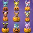 HalloweenEeveelution.jpg POKEMON - HALLOWEEN EEVEELUTION SET (EASY PRINT NO SUPPORT)