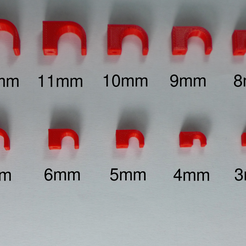 assortment.png Fichier STL gratuit Clip de câble à clouer [3-12mm Assortiment]・Modèle à télécharger et à imprimer en 3D