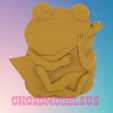 1.png frog 3D MODEL STL FILE FOR CNC ROUTER LASER & 3D PRINTER