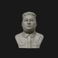 14.jpg 3D Sculpture of Kim Jong un 3D print model