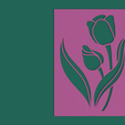 tulipn.png pochoir tulipe romantique