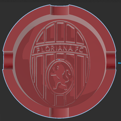 floriana.png Archivo STL Cenicero Floriana・Modelo para descargar e imprimir en 3D