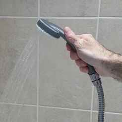 Shower Head 1.jpg STL file Shower Head with Interchangeable Diffuser・3D printable model to download