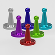 Replacement-Game-Pieces-Pawn-STL-Main.png GAME - Replacement Game Pieces / Pawns for Board Games (STL FILE)