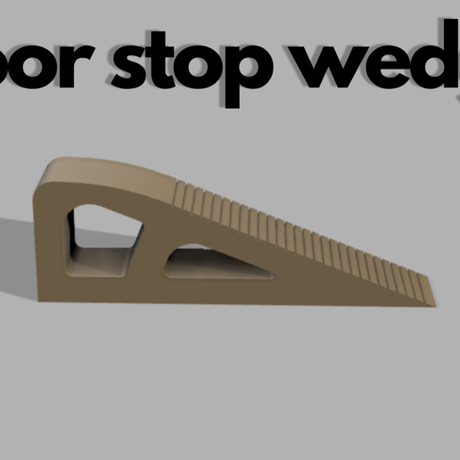 Door stop wedge