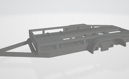 64th scale trailer - 3D model önizlemesi