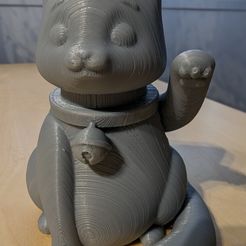 Print-In-Place Cute Lucky Cat