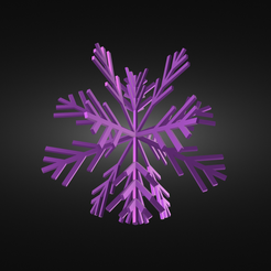 snowflake-render-2.png STL-Datei Schneeflocke・3D-druckbare Vorlage zum herunterladen