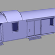 wagon.PNG Escala H0 de equipaje de época en el vagón del tren