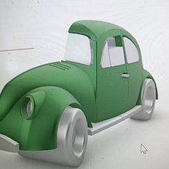 IMG_20230221_213950.jpg Pendant key holder with the slender shape of an old Volkswagen Beetle car.