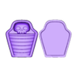 momia flexi sarcófago.stl FLEXI CUTE MUMMY WITH COFFIN/SARCOPHAGUS PRINT IN PLACE HALLOWEEN