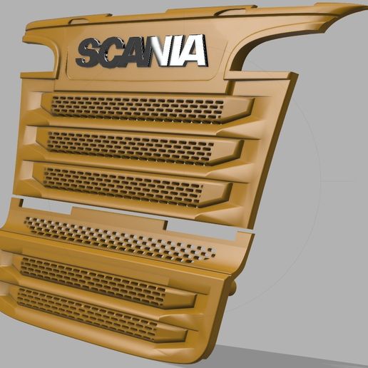 🚁 tamiya scania R620 R470 series facelift front grill・ STL File for 3D ...