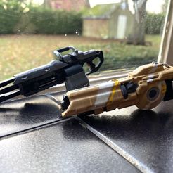 IMG_7593.JPG Бесплатный OBJ файл TitanFall 2 Splitter Rifle and the 40mm Tracker Cannon・Дизайн для загрузки и 3D-печати