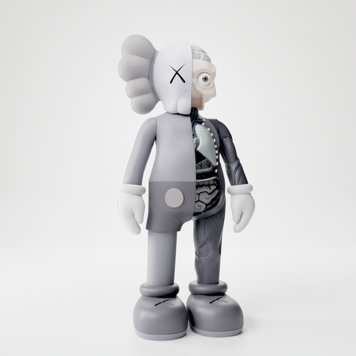 🎨 KAWS FLAYED OPEN COMPANION・ STL File for ・Cults