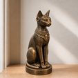 08-handbemalt-bronze.png Bastet STL & 3MF – vier Größen, Bambu Lab A2L/P2S | FehnFactory