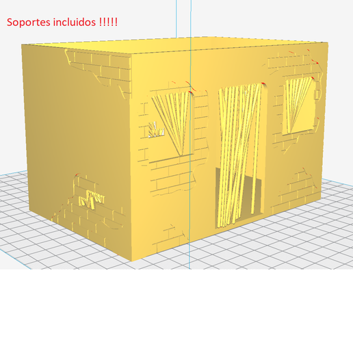 🏠 EGYPTIAN HOUSE 150*100*100 FOR PLAYMOBIL PORTAL DE BELÉN・ 3D