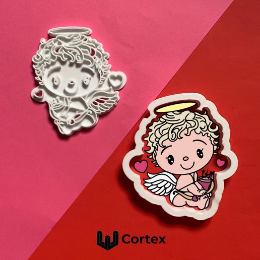 Cupid cookie cutter 3D model