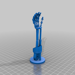 TerminatorArm.png Free STL file Terminator Arm with container・Object to download and to 3D print