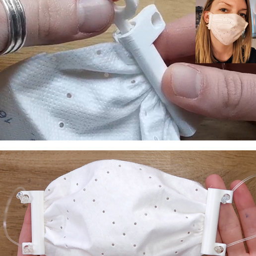 Reusable face mask frame holder / Reusable face mask frames 3D model