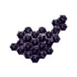 Grassland Peaks D SE 24x solid.stl BATTLETECH TERRAIN MAP SET GRASSLAND PEAKS (by ROBOMAPS)