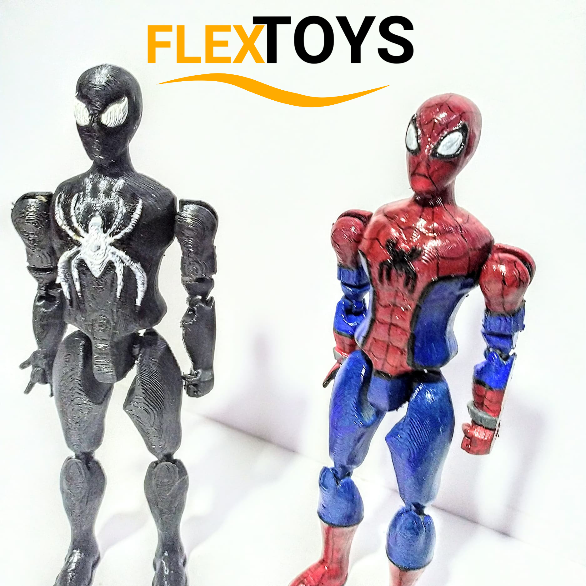 Spiderman-4.png Fichier STL Figurine d'interprétation de Spider-man Flexi (Spider-verse 1/6)・Design pour imprimante 3D à télécharger, FlexToys