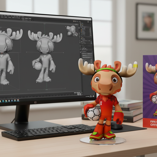 Maple: The Host Moose - Official Mascot Canada 2026 3D model