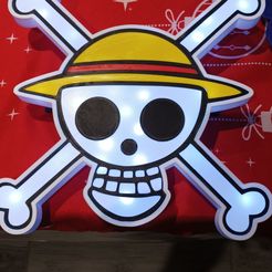 Snapchat-560106955.jpg STL file ONE PIECE SKULL LOGO HOLLY ROGER・3D printable design to download