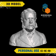 Chester-A.-Arthur-Personal.png 3D Model of Chester A. Arthur - High-Quality STL File for 3D Printing (PERSONAL USE)