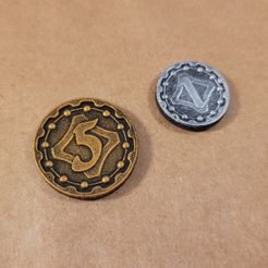 20231115_093726.jpg Board game coins - steampunk/fantasy aesthetics (presupported)