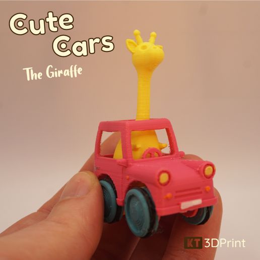 CuteCarsGiraffe_6.jpg Archivo 3D Cute Cars - Toda la colección・Plan imprimible en 3D para descargar, KT3Dprint