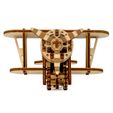 3d-wooden-models-for-kids-biplane-14.jpg Biplano - Modelo 3D DIY Rompecabezas mecánico de madera