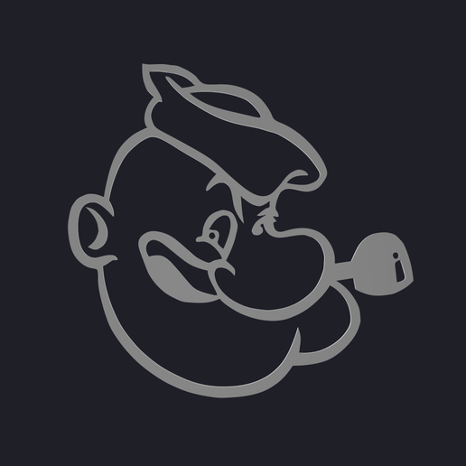 Popeye (one eyed sailor) 3D MODEL