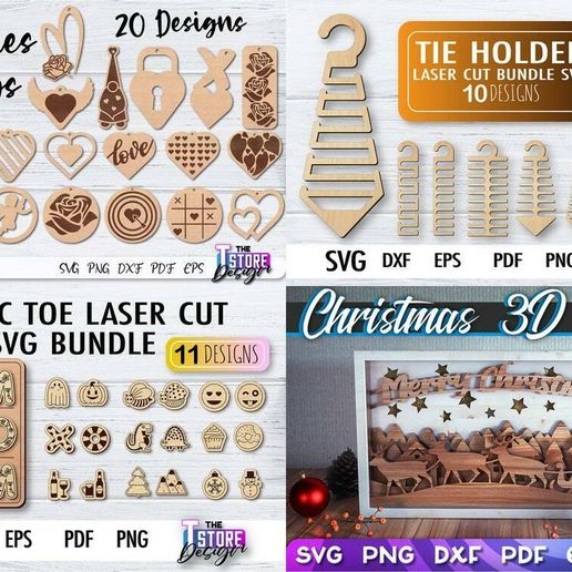 📦 Lightburn Laser Cutting and Engraving Vector Package・ 3D File for 3D ...