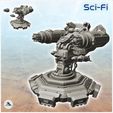 1.jpg Firing turret with double guns and rockets (1) - Future Sci-Fi SF Infinity Terrain Tabletop Scifi
