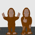 Supports.png Bigfoot Thumbs Up / 3MF Included / Easy Print