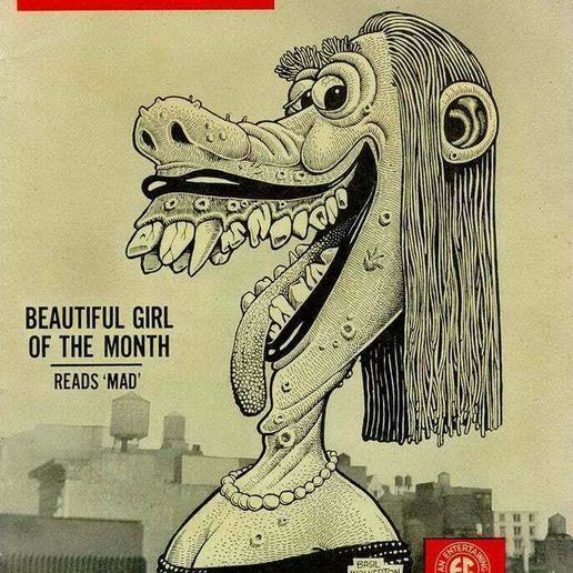🐾 Lena the Hyena, Mad #11, May 1954 - Basil Wolverton・Free STL