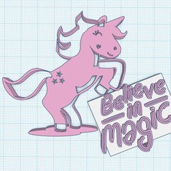 unicorn-believe-in-magic-tag-message.png Little pony, unicorn, Believe in magic