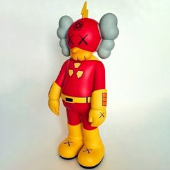 00000.jpeg Файл STL Kaws Радиоактивный человек・Дизайн 3D принтера для загрузки