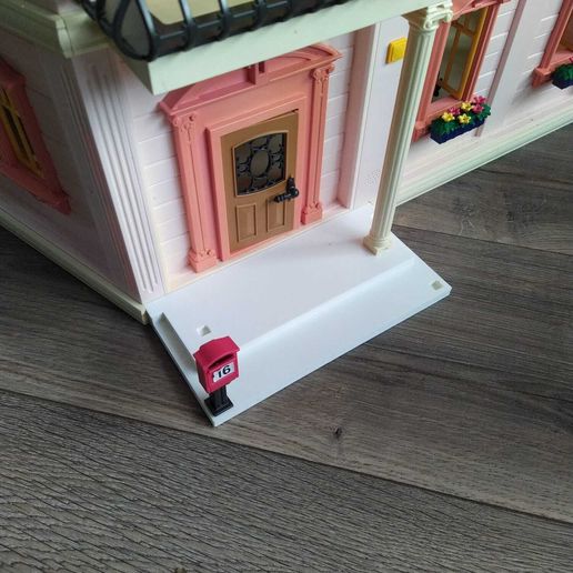 Playmobil compatible dollhouse porch 5303 3D model